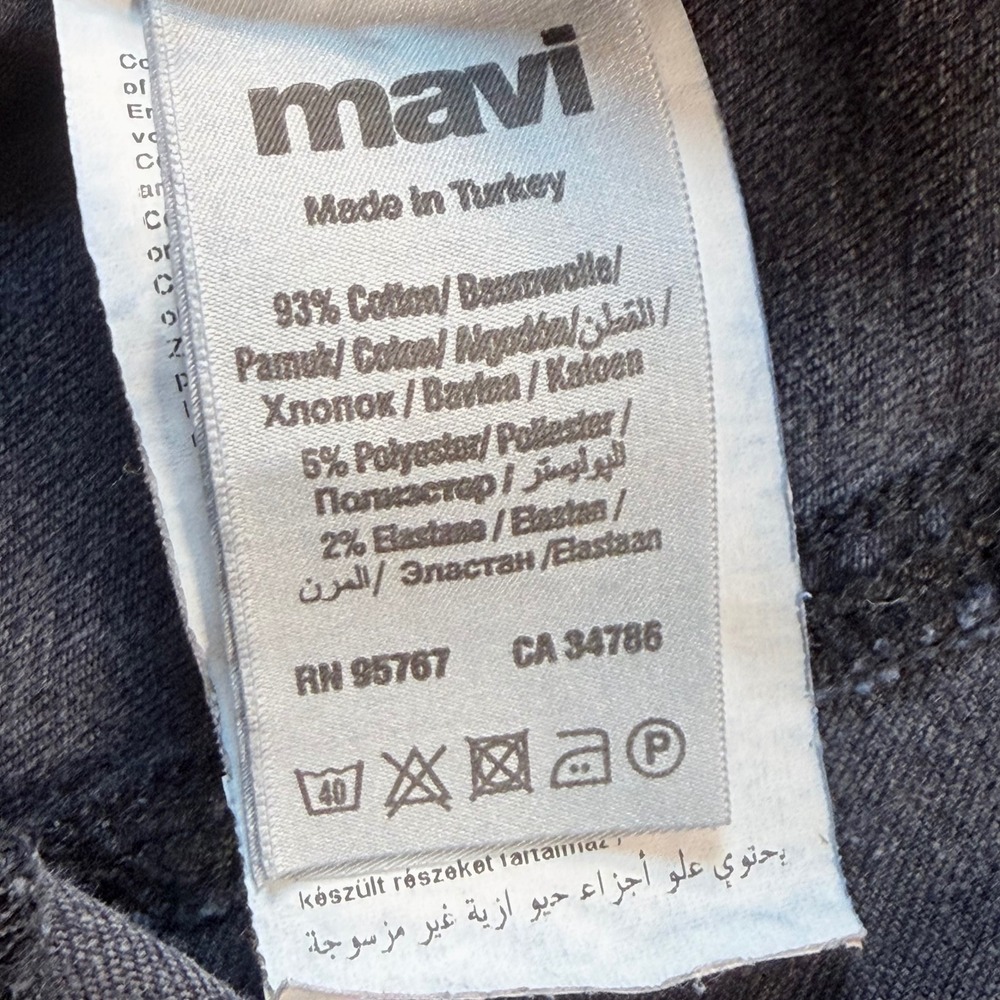 Mavi Matt Relaxed Straight Leg Jeans Mens 38x30 Dark Wash Stretch Denim - Picture 5 of 14